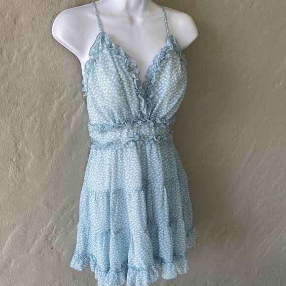 Askaa BLUE AND WHITE DRESS NWT SZ S - Picture 3 of 5